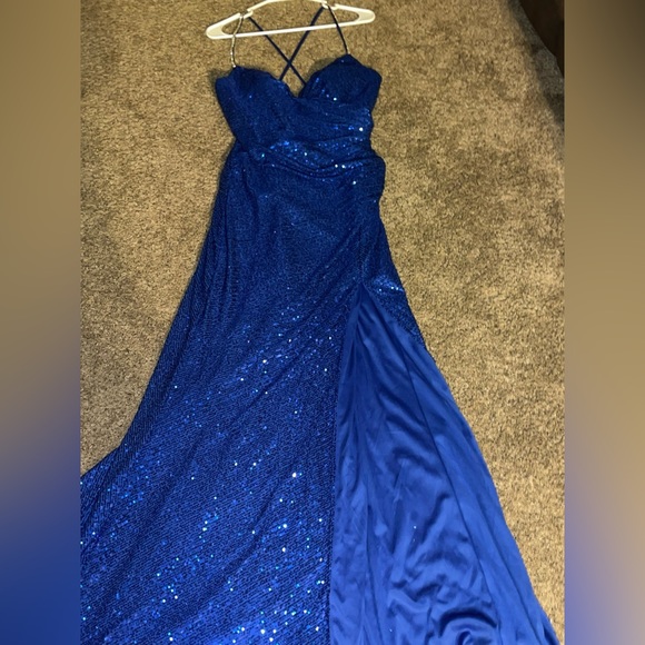 Dylan & Davids Long Formal Fitted Sequin Prom Dress - Picture 2 of 8